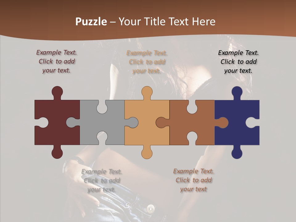 Sensuality Sexy Pose PowerPoint Template