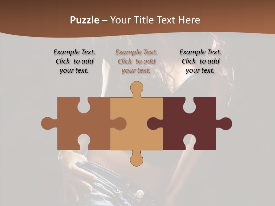 Sensuality Sexy Pose PowerPoint Template