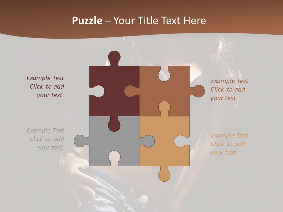 Sensuality Sexy Pose PowerPoint Template
