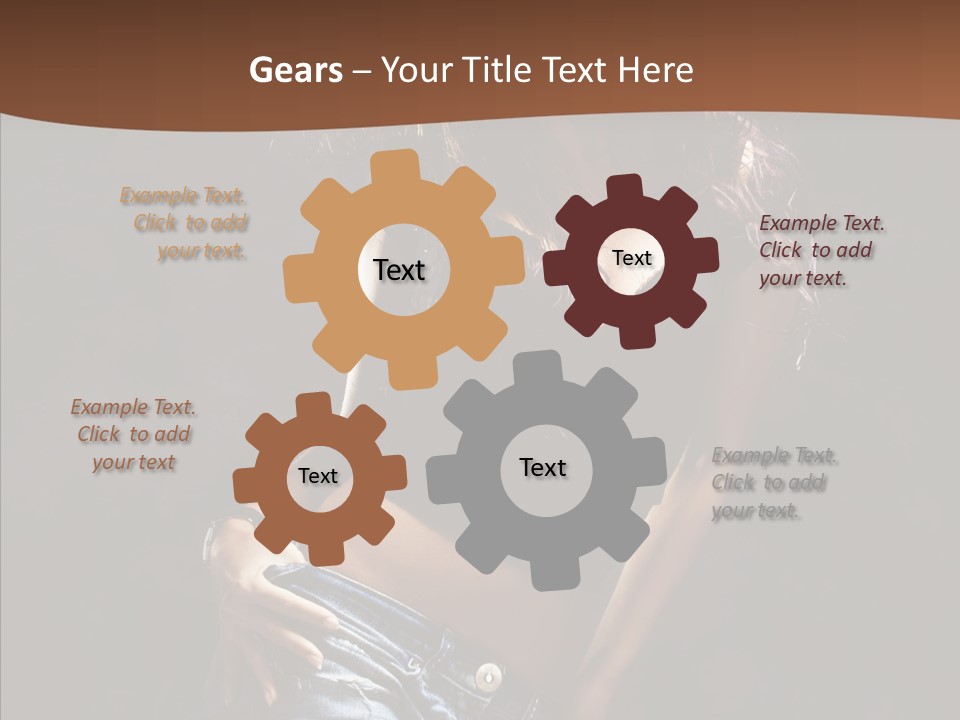 Sensuality Sexy Pose PowerPoint Template