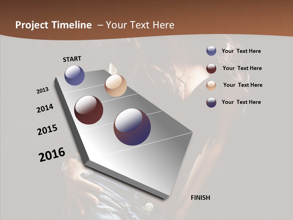 Sensuality Sexy Pose PowerPoint Template