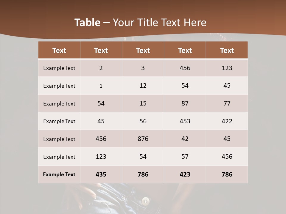 Sensuality Sexy Pose PowerPoint Template