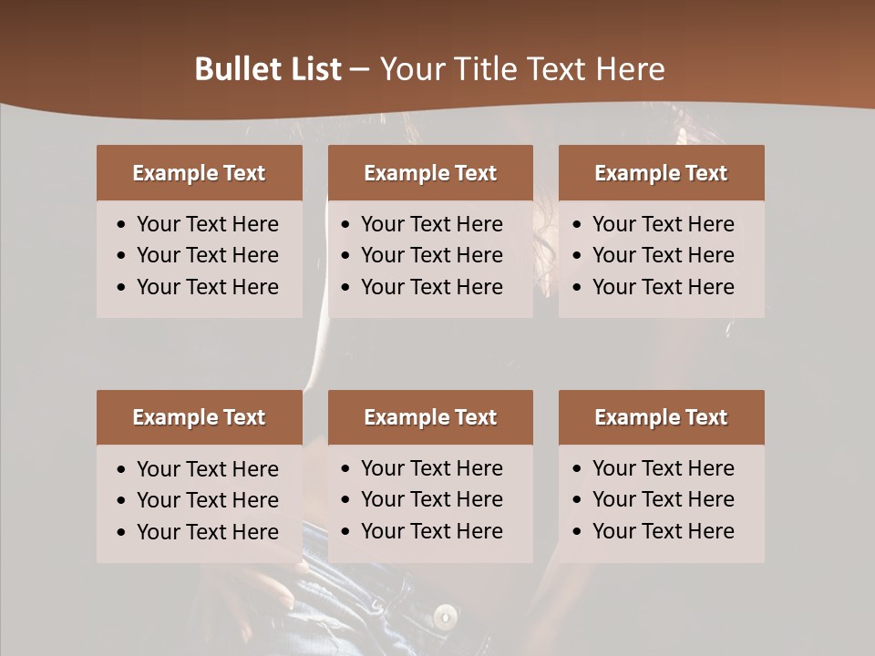 Sensuality Sexy Pose PowerPoint Template