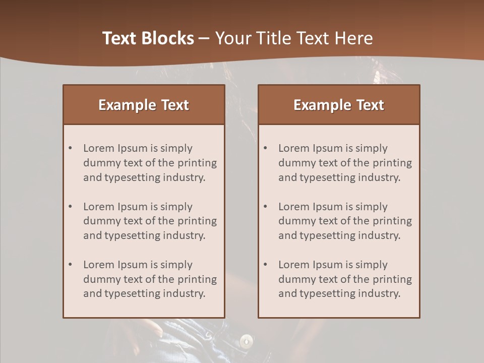 Sensuality Sexy Pose PowerPoint Template