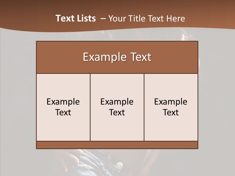 Sensuality Sexy Pose PowerPoint Template