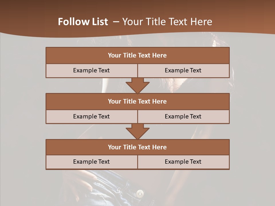 Sensuality Sexy Pose PowerPoint Template