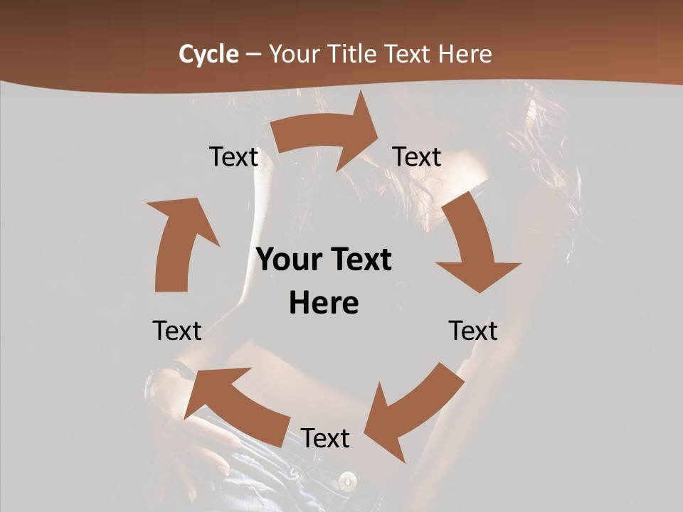 Sensuality Sexy Pose PowerPoint Template
