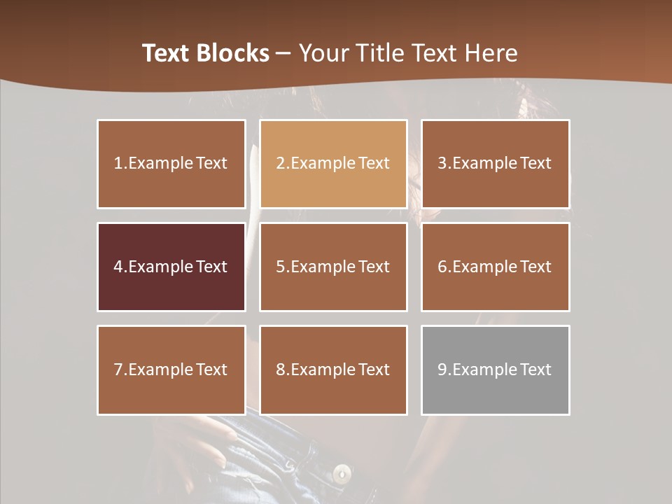 Sensuality Sexy Pose PowerPoint Template