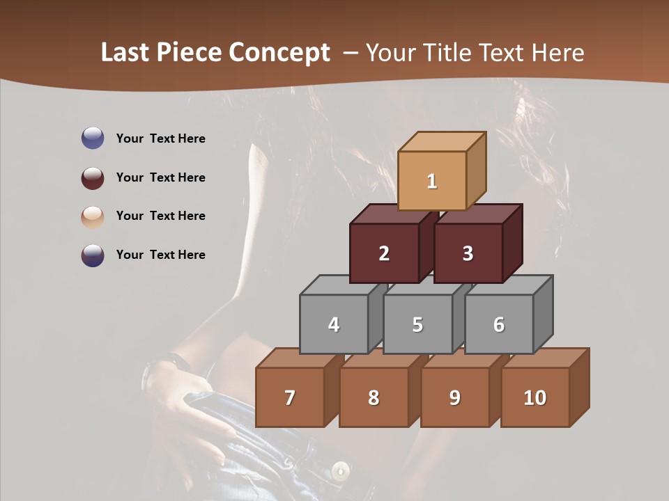 Sensuality Sexy Pose PowerPoint Template