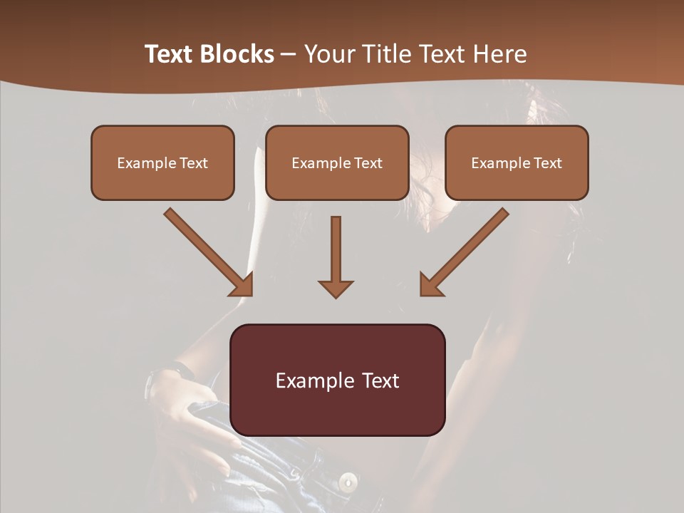 Sensuality Sexy Pose PowerPoint Template