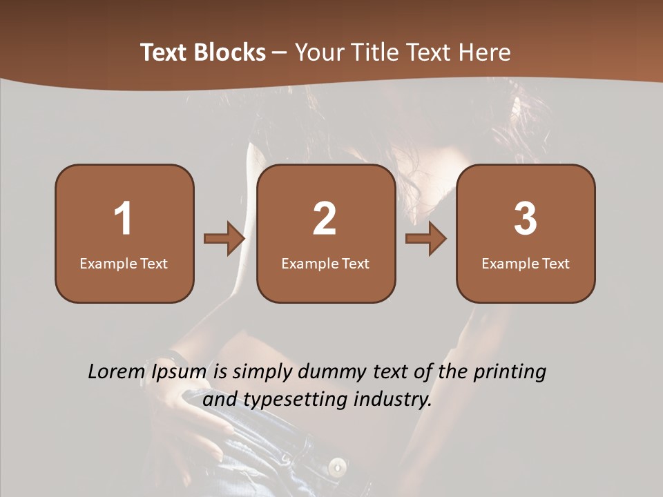 Sensuality Sexy Pose PowerPoint Template