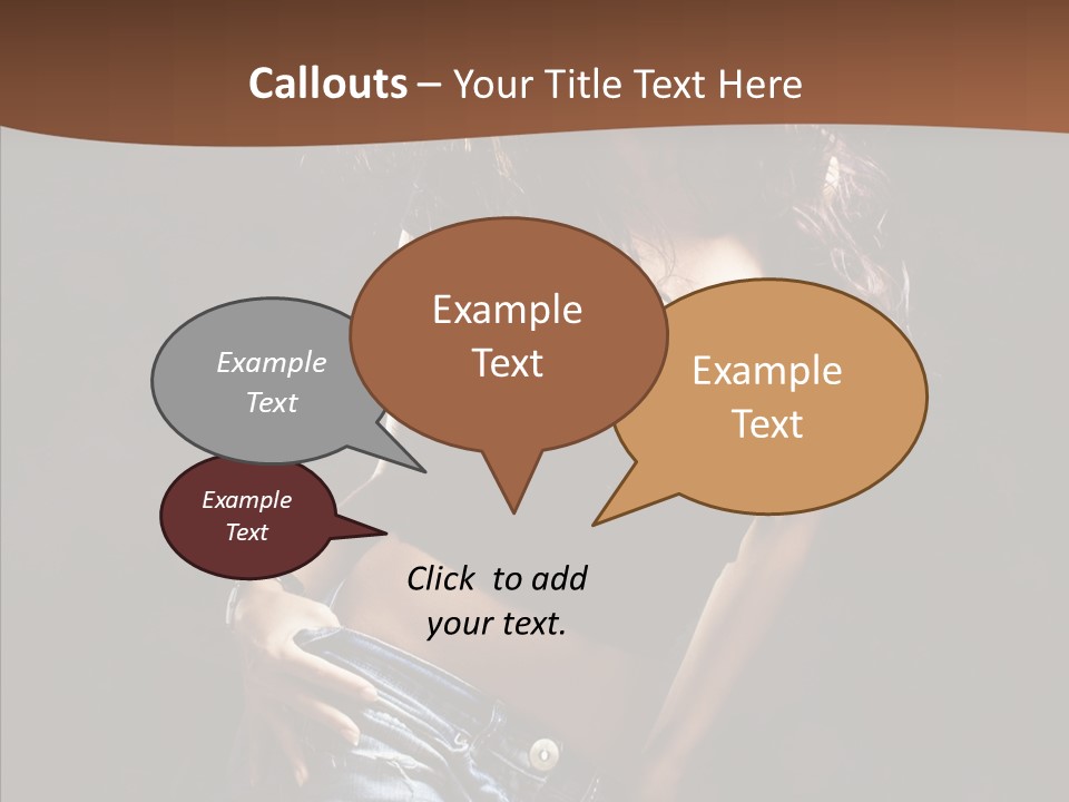 Sensuality Sexy Pose PowerPoint Template