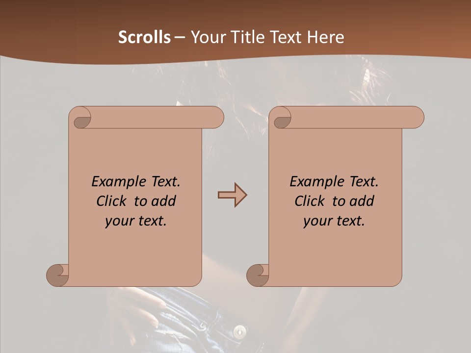 Sensuality Sexy Pose PowerPoint Template