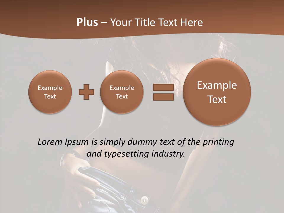 Sensuality Sexy Pose PowerPoint Template