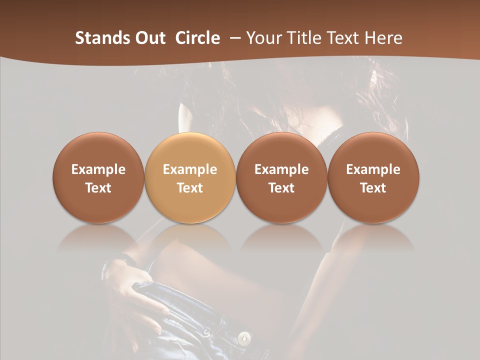 Sensuality Sexy Pose PowerPoint Template