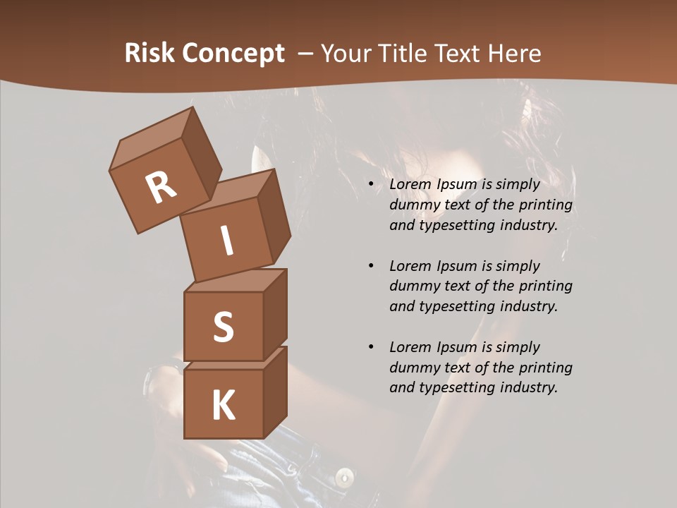 Sensuality Sexy Pose PowerPoint Template