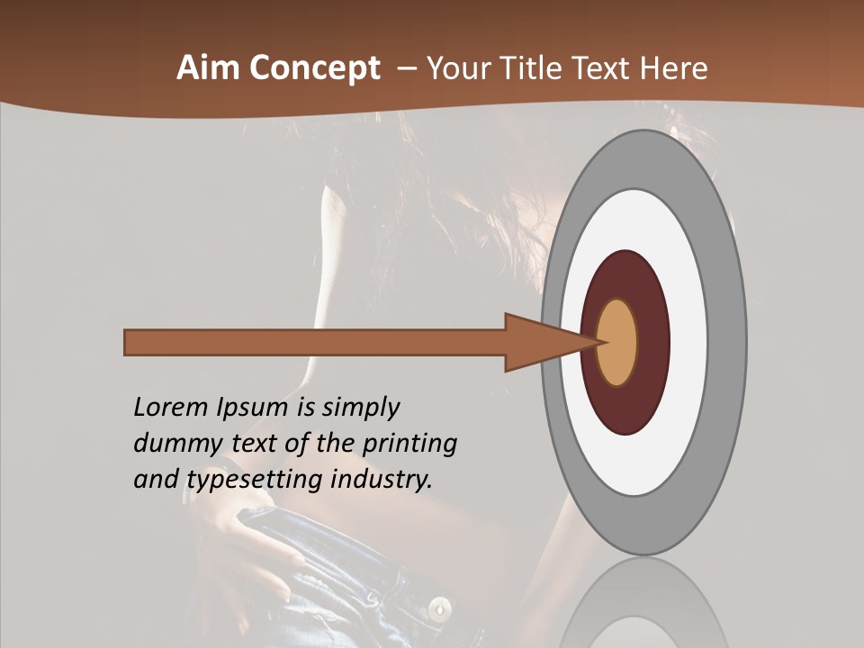 Sensuality Sexy Pose PowerPoint Template