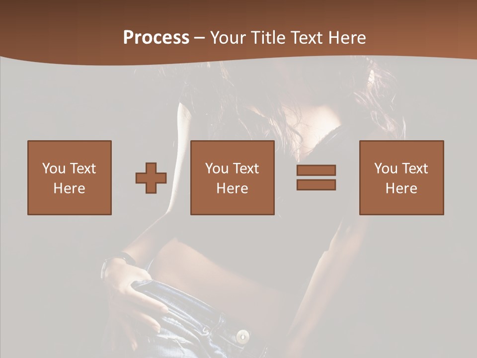 Sensuality Sexy Pose PowerPoint Template