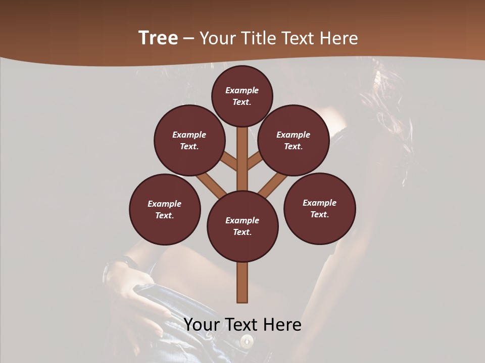 Sensuality Sexy Pose PowerPoint Template