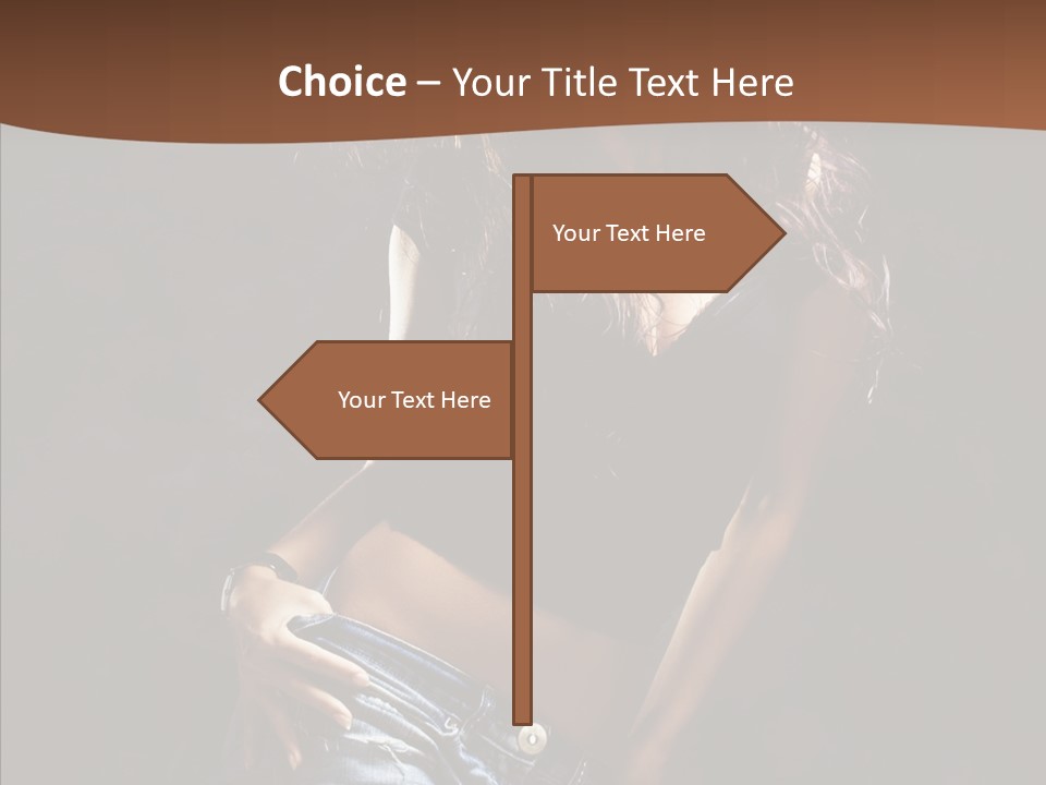 Sensuality Sexy Pose PowerPoint Template