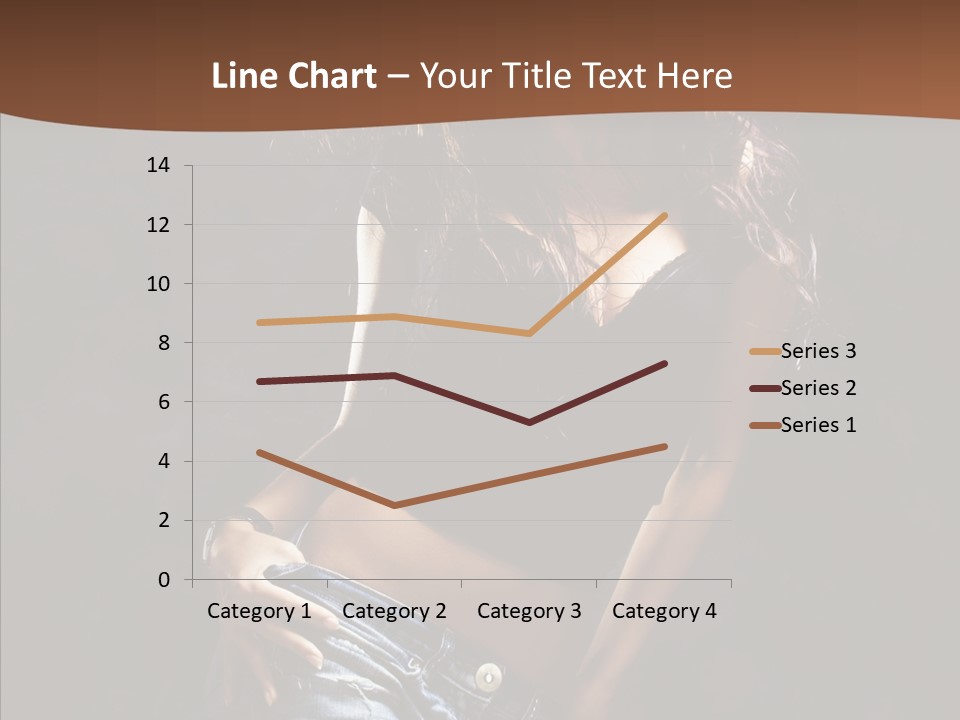 Sensuality Sexy Pose PowerPoint Template