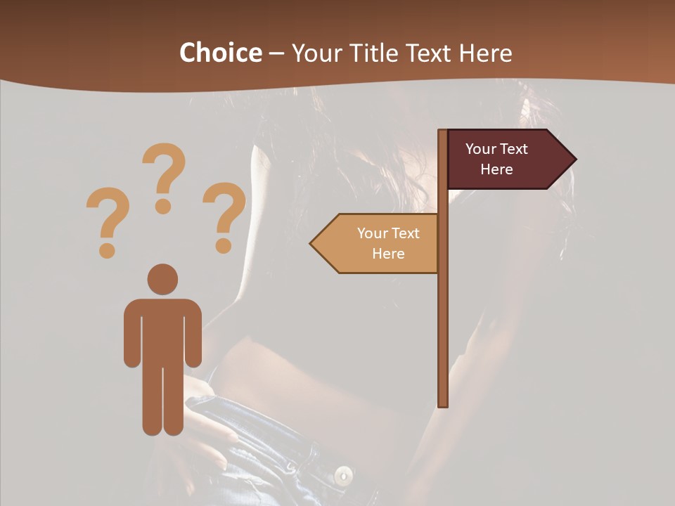 Sensuality Sexy Pose PowerPoint Template