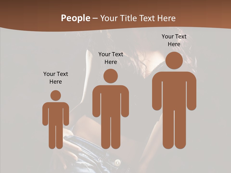 Sensuality Sexy Pose PowerPoint Template