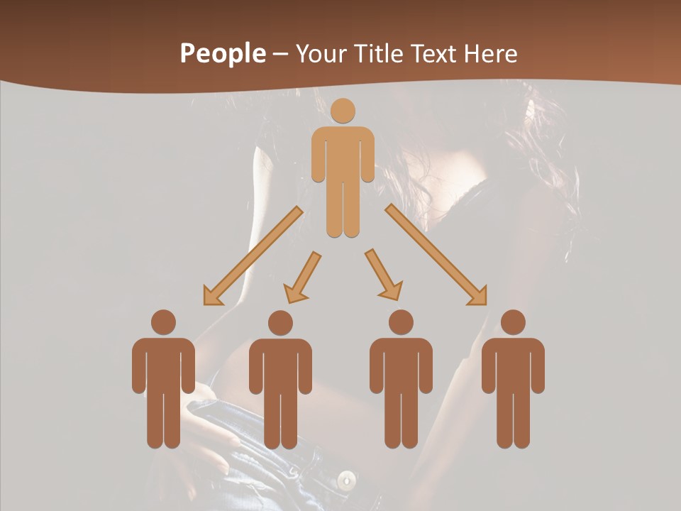 Sensuality Sexy Pose PowerPoint Template