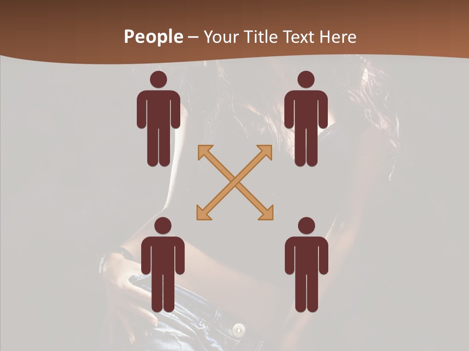 Sensuality Sexy Pose PowerPoint Template