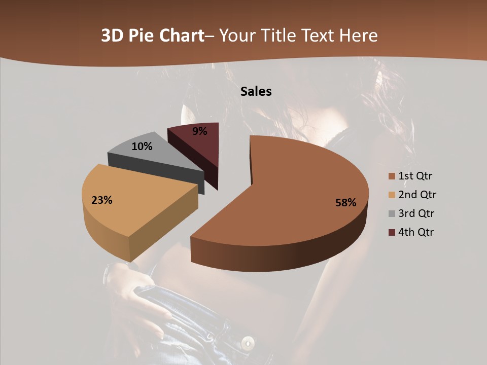 Sensuality Sexy Pose PowerPoint Template