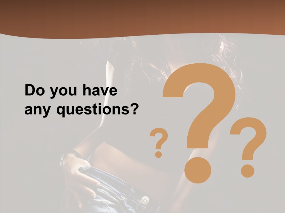 Sensuality Sexy Pose PowerPoint Template