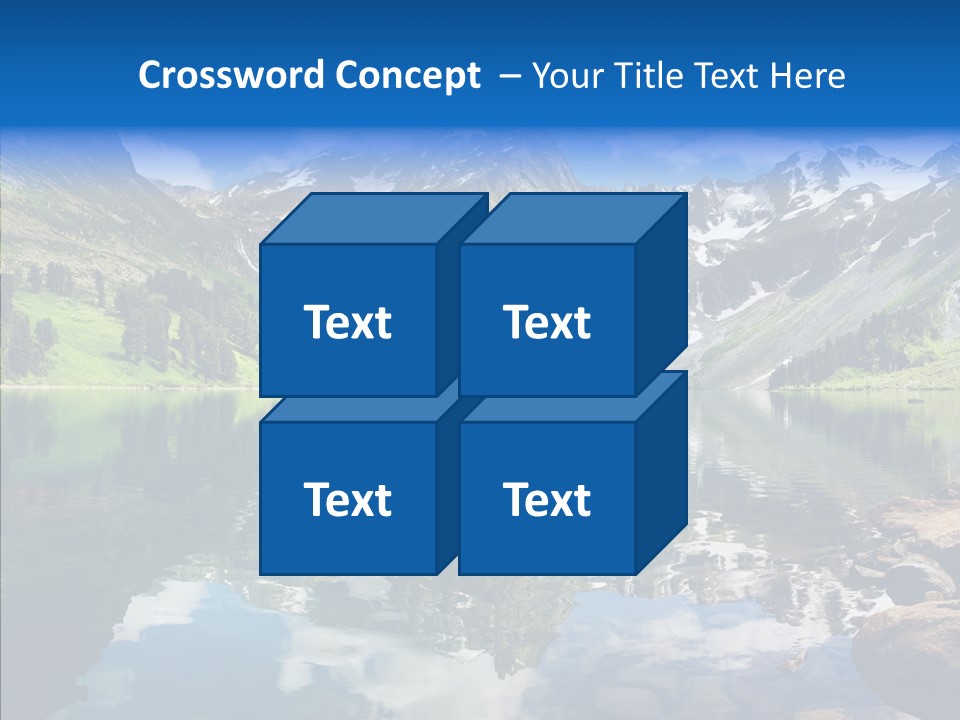 Desolate Clouds Altai PowerPoint Template
