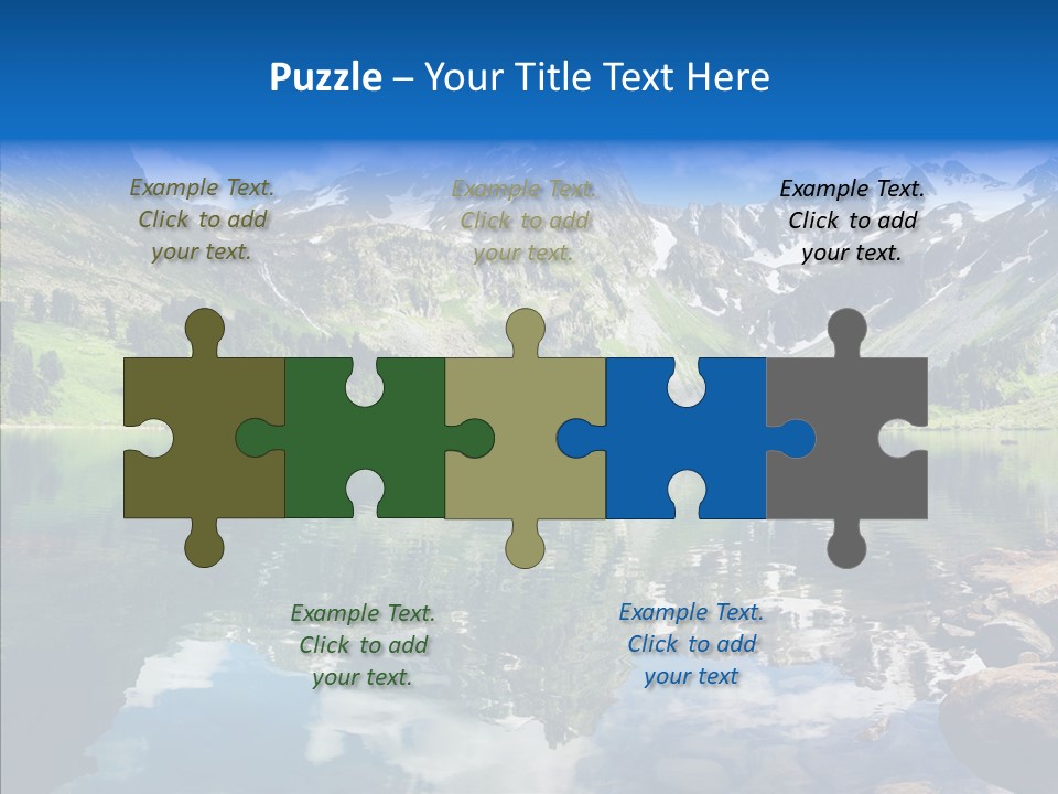 Desolate Clouds Altai PowerPoint Template