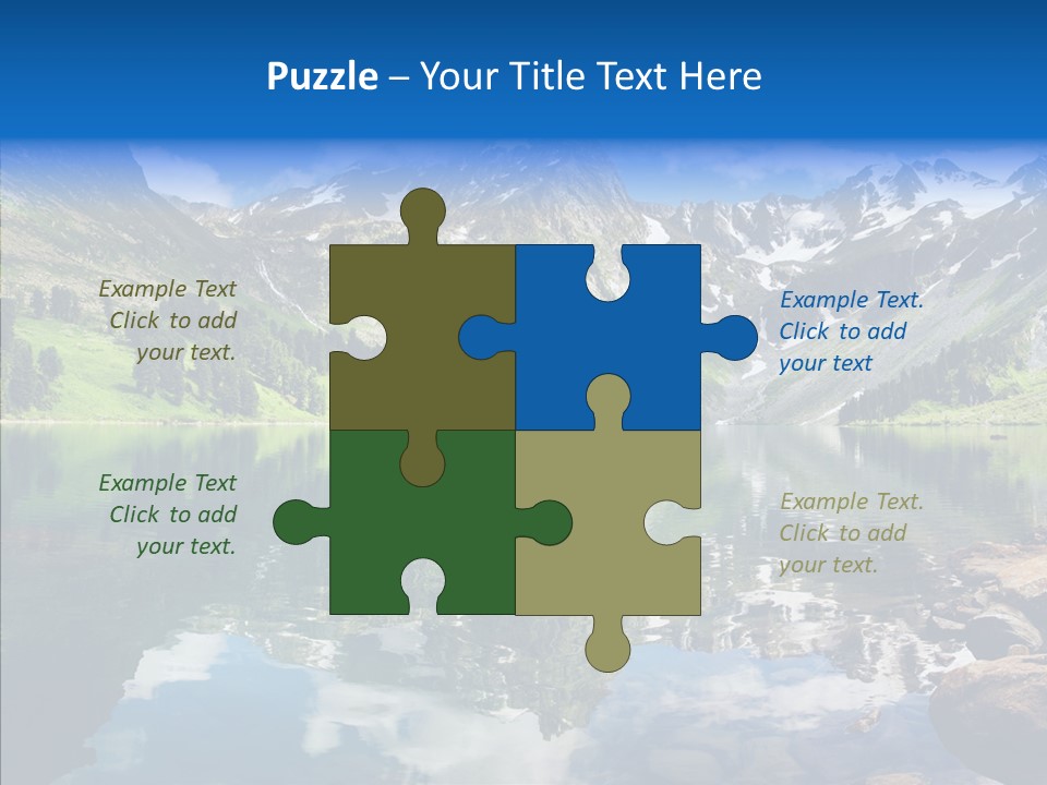 Desolate Clouds Altai PowerPoint Template