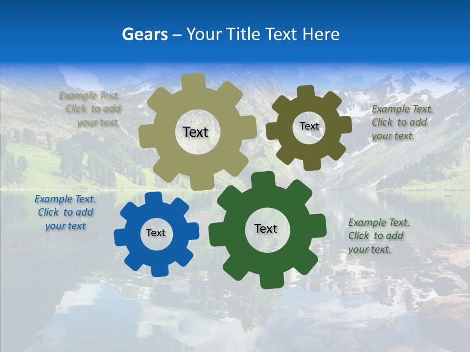 Desolate Clouds Altai PowerPoint Template