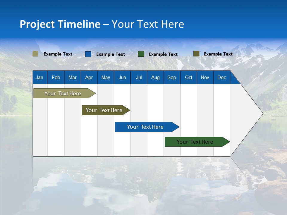 Desolate Clouds Altai PowerPoint Template