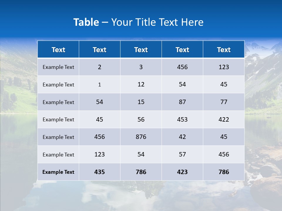 Desolate Clouds Altai PowerPoint Template