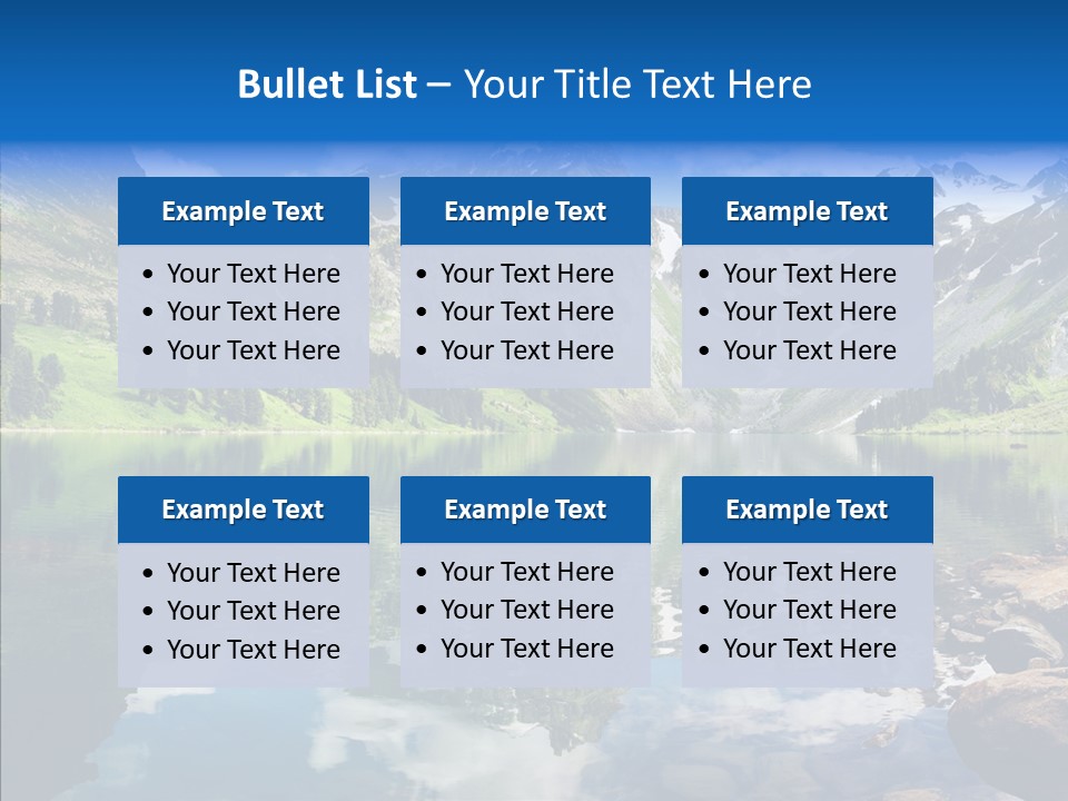 Desolate Clouds Altai PowerPoint Template