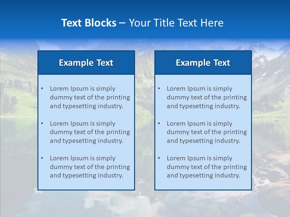 Desolate Clouds Altai PowerPoint Template