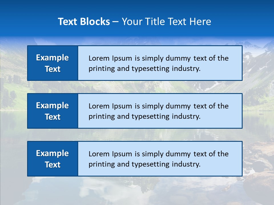 Desolate Clouds Altai PowerPoint Template