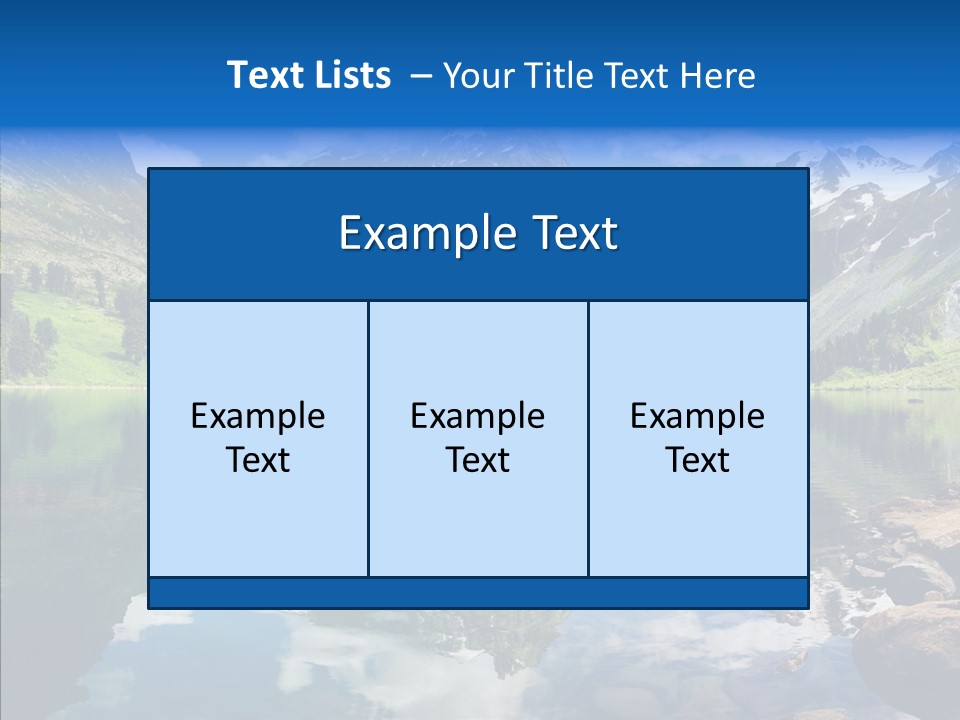 Desolate Clouds Altai PowerPoint Template