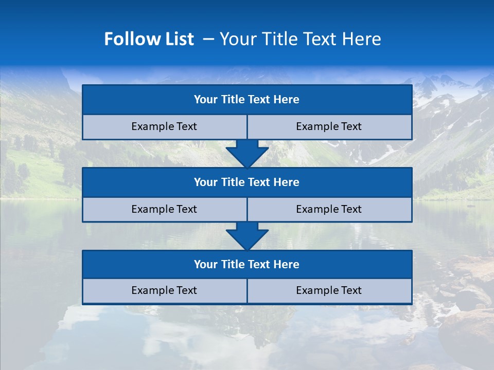 Desolate Clouds Altai PowerPoint Template