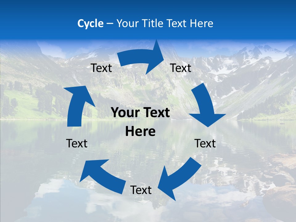 Desolate Clouds Altai PowerPoint Template