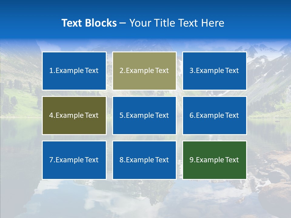 Desolate Clouds Altai PowerPoint Template