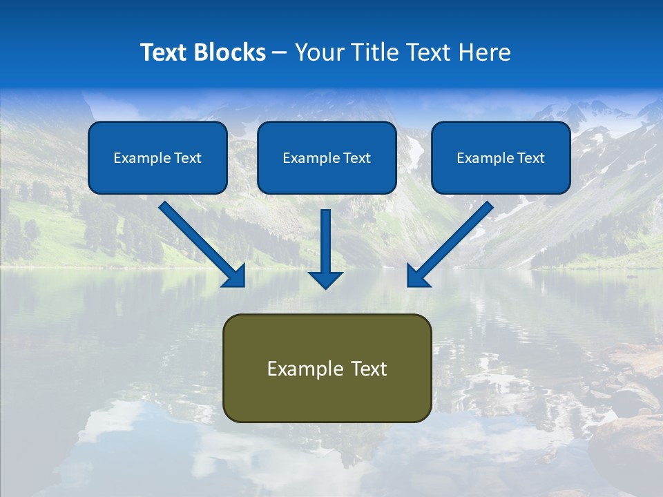 Desolate Clouds Altai PowerPoint Template