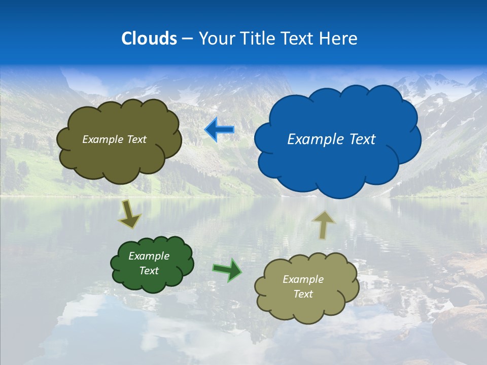 Desolate Clouds Altai PowerPoint Template
