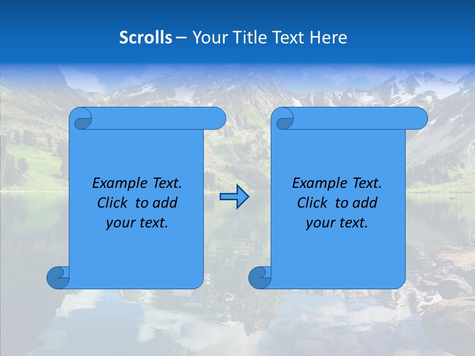 Desolate Clouds Altai PowerPoint Template