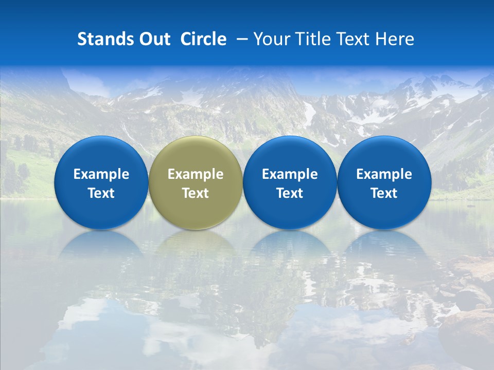 Desolate Clouds Altai PowerPoint Template