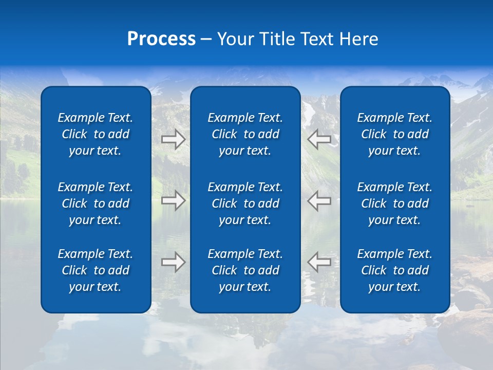 Desolate Clouds Altai PowerPoint Template