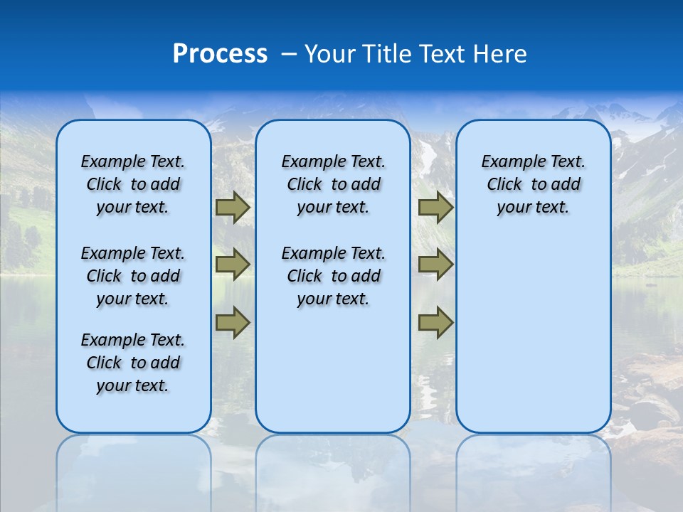 Desolate Clouds Altai PowerPoint Template